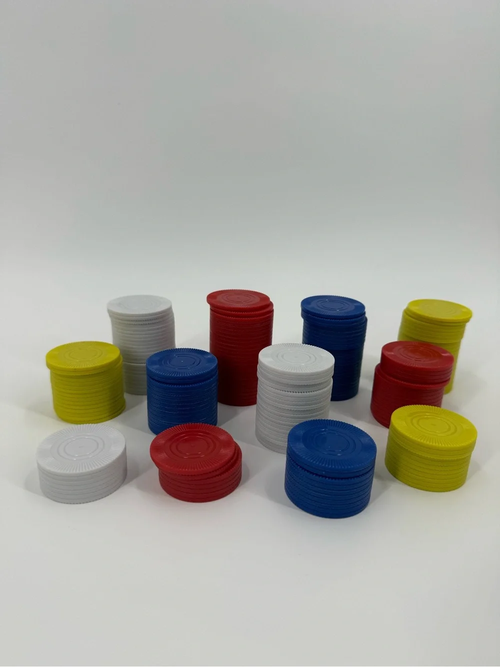 Poker chip Set - Yellow, Blue, White, Red Storage Set